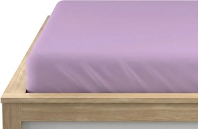 PrzytulneMieszkanie.pl Prześcieradło Jersey BASIC jasnofioletowe 90 x 200 cm