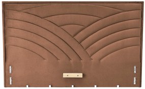 Beżowy tapicerowany zagłówek do łóżka H5-G32