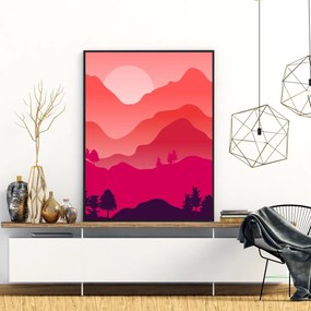 Plakat - Górski krajobraz (A4)