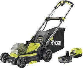 Kosiarka pchana RYOBI 18V Brushless Ø40 cm z akumulatorem 5Ah, zbieranie i mulczowanie, składana kierownica