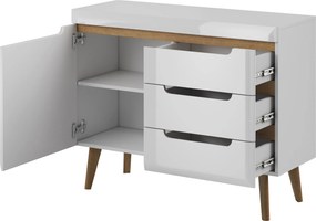 Komoda NORDICO 107 cm do Salonu Sypialni Biały