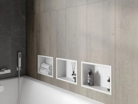 Mexen X-Wall-R półka wnękowa z kołnierzem 30 x 20 cm, biała - 1920302010