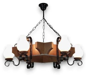 Brilagi - Żyrandol na łańcuchu QUEEN 6xE14/40W/230V buk/orzech