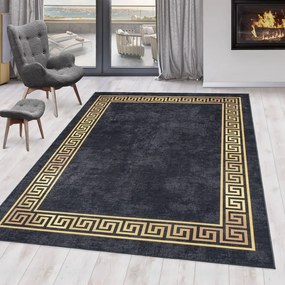 Antracytowy dywan odpowiedni do prania 120x170 cm Fiesta – Ayyildiz Carpets