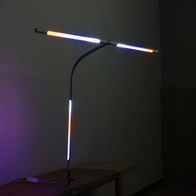 Lampa LED na biurko NOX z efektami RGBW, zacisk, pilot zdalnego sterowania