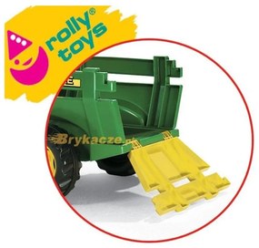 Rolly toys rollytrailer przyczepa farm john deere otwierane burty