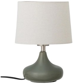 Ciemnozielona lampa stołowa z tekstylnym kloszem (wysokość 28 cm) Loa – Bloomingville