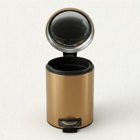 Kosz łazienkowy STEG z wolno opadającą pokrywą, wyciągany pojemnik, 3 l