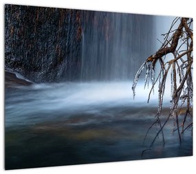 Obraz zimowej laguny (70x50 cm)