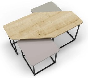 Stoliki zestaw 3 szt. 60x111,5 cm Zoya – Marckeric