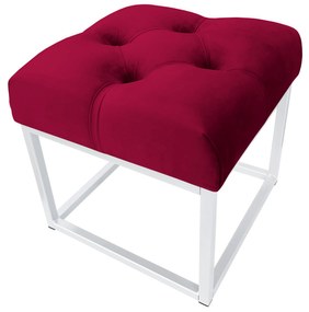 Pufa CHESTERFIELD LOFT ławka postawa biała MG31