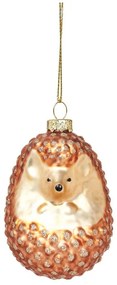 Szklana ozdoba świąteczna wykonana ręcznie 8 cm Hedgehog – Sass &amp; Belle