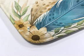 Dywanik łazienkowy Dywanik łazienkowy Piórko i kwiaty