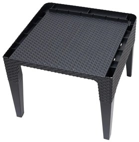 Fotel rattanowy COLUMBIA czarny