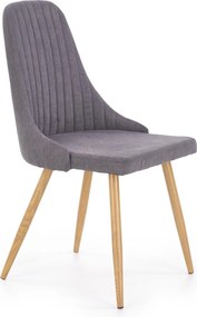 Tapicerowane krzesło do jadalni z przeszyciami K285 Halmar