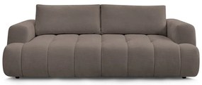 Szarobrązowa rozkładana/ze schowkiem sofa 251 cm Fuji – Bobochic Paris