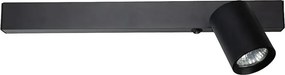 Nowoczesny czarny kinkiet led - K578- R6-H97