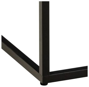 Czarny stolik z blatem w dekorze marmuru 60x60 cm Barossa – Actona