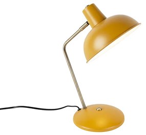 Lampa stołowa Retro żółta brąz - Milou Nowoczesny Oswietlenie wewnetrzne