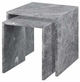 Marmurowe stoliki zestaw 2 szt. 45x45 cm VARU – Blomus