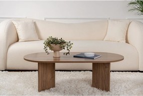 Ciemnobrązowy stolik w dekorze orzecha 60x119 cm Sable – Kalune Design