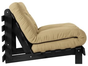 Musztardowy fotel Roots Black Night – Karup Design