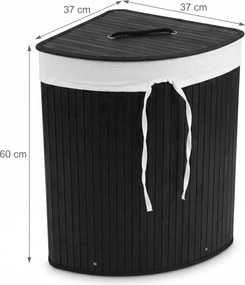 Kosz na pranie bambusowy, 60 L