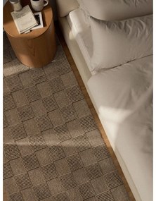 Brązowy wełniany chodnik tkany ręcznie 80x200 cm Scala – Villeroy&amp;Boch