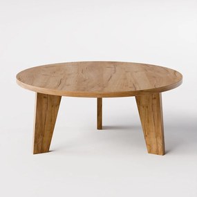 Stolik kawowy okrągły ELLA Ø90 cm Dąb Craft