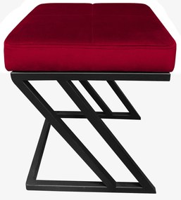 Pufa ZETA LOFT ławka taboret podnóżek metal MG31