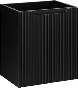 Wisząca szafka umywalkowa 2-drzwiowa Nova 50 cm, czarny mat