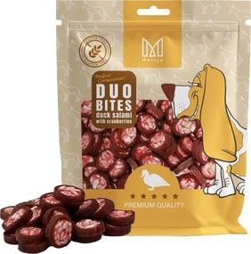 Przysmak dla psa Duo Smaków - Salami z Kaczki z Żurawiną 200g