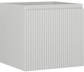 Mexen Rivel szafka łazienkowa podumywalkowa 50 cm, 1 szuflada, ryflowana , szara mat - 91A20-05047-1-BF62