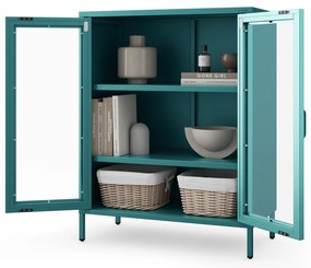 Witryna przeszklona niska morska: Modern GINA, 800 x 1015 x 400 mm