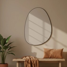 Dekoracyjne lustro wiszące ASYM, 75 x 55 cm