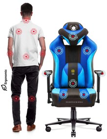 Materiałowy fotel gamingowy Diablo X-Player 2.0 King Size, Frost Black