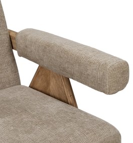 Beżowa sofa z tkaniny szenilowej 134 cm Rest – Ixia