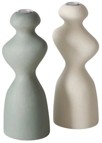 Świecznik ceramiczny o nieregularnym kształcie  MORANA, 22 cm