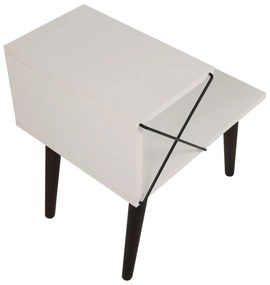 Stolik nocny Cross White