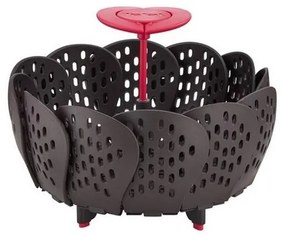 Tefal - Koszyk do gotowania na parze INGENIO czarny/czerwony