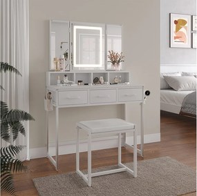 Toaletka biały 90x40x137.5 mavida