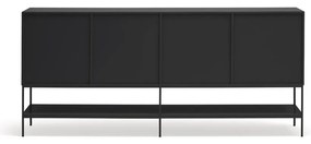 Czarna komoda 220x98x45 cm Platt – Teulat