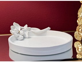 Taca dekoracyjna z żywicy polimerowej ø 21 cm Magnolia – Mauro Ferretti