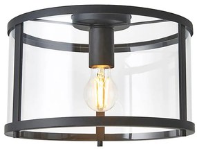 Endon 101540 - Plafon HOPTON 1xE27/10W/230V czarny