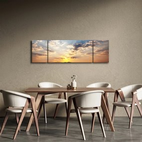 Obraz - Słonie wędrujące po sawannie (170x50 cm)
