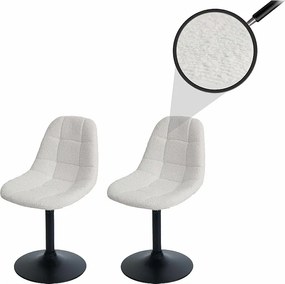 Krzesło do jadalni MCW-A60 (zestaw 2 szt.),  kremowy