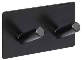 Haczyk samoprzylepny STIKY+ 2 wieszaki, stal nierdzewna, 9 x 3,5 x 4,5 cm