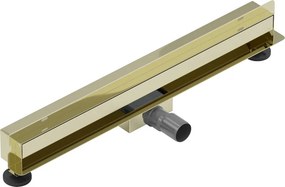 Mexen Flat Wall odpływ liniowy ścienny 2w1 50 cm, złoty - 1530050