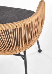 Rattanowe krzesło z podłokietnikami K400