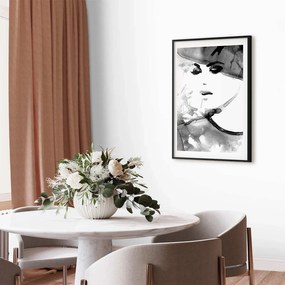 Plakat Zakochana elegancja 60x90 cm z ramą czarną z marginesem ARTGEIST B